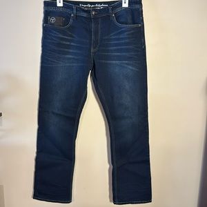 Men’s Buffalo brand jeans. Size 38/32. Dark wash, stretch fabric.